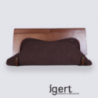 Pochette Frederic en bois et en cuir marron Pochette Frederic en bois et en cuir marron