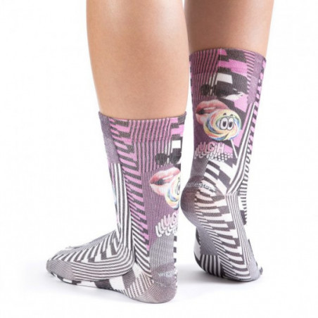 Chaussettes femme Wigglesteps Originales à motif rayé