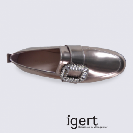 Loafer K&S en cuir rose cristal tendance Loafer K&S en cuir rose cristal tendance