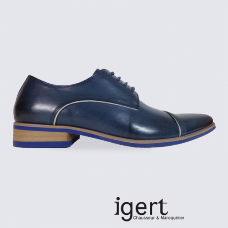 Chaussure homme Kdopa en cuir bleu chic