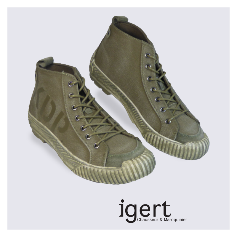 Baskets montantes homme Kdopa kaki tendance