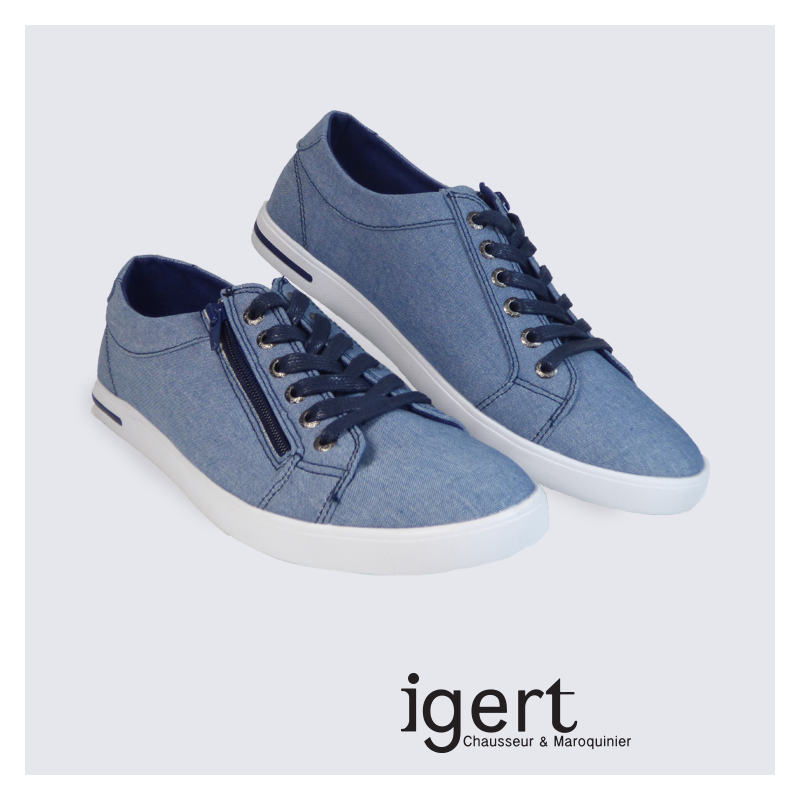 Baskets basses homme Kdopa bleu jeans