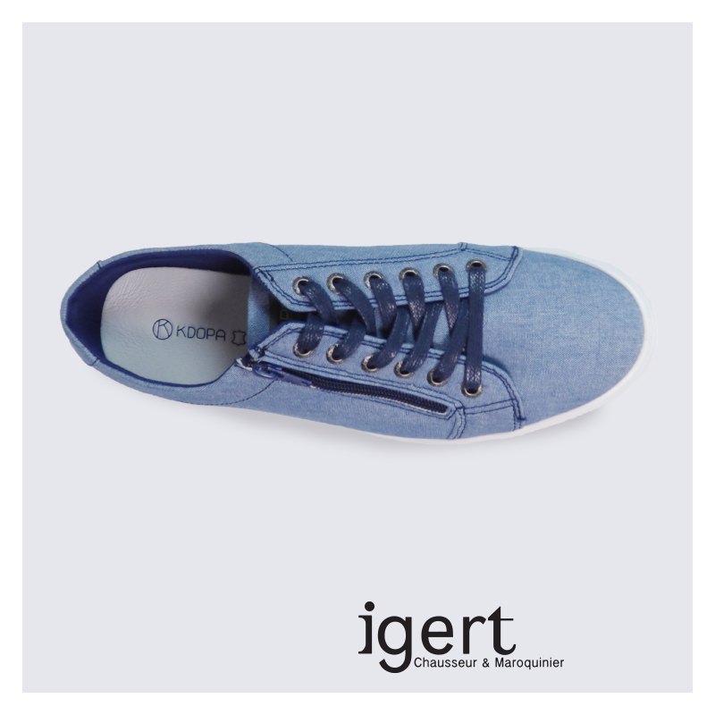 Baskets basses homme Kdopa bleu jeans