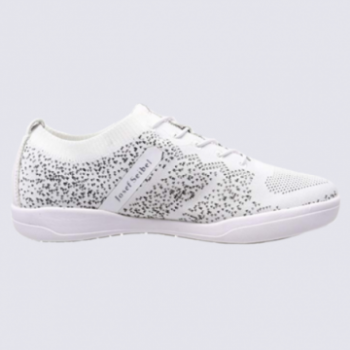 Baskets femme Josef Seibel blanches en tricot élastique