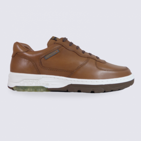 Baskets homme Mephisto en cuir noisette Baskets homme Mephisto en cuir noisette