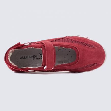 Chaussures de marche rouge pour Femme Allrounder