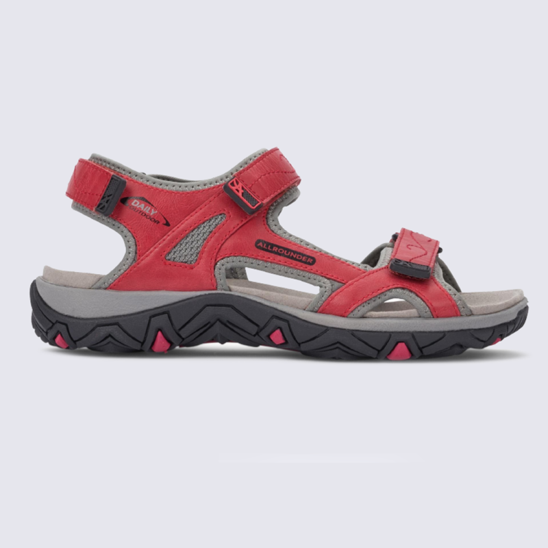 Sandales Allrounder, sandales confortables pour femme en cuir rouge I Igert  Chausseur\u0026Maroquinier