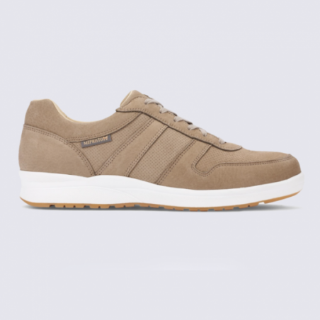 Baskets homme Mephisto en cuir beige confort Baskets homme Mephisto en cuir beige confort