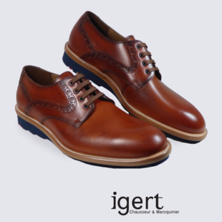 Derbys pour homme Lloyd en cuir marron tendance