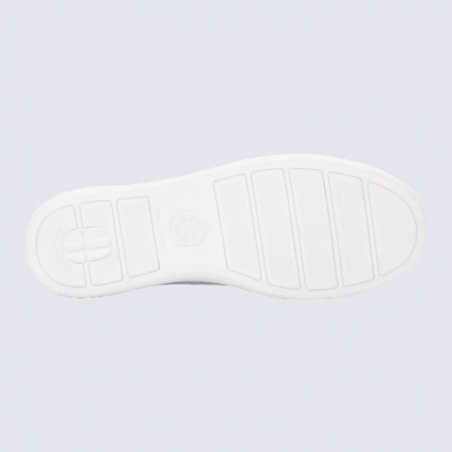 Baskets pour femme Mephisto en cuir blanc et argent Baskets pour femme Mephisto en cuir blanc et argent