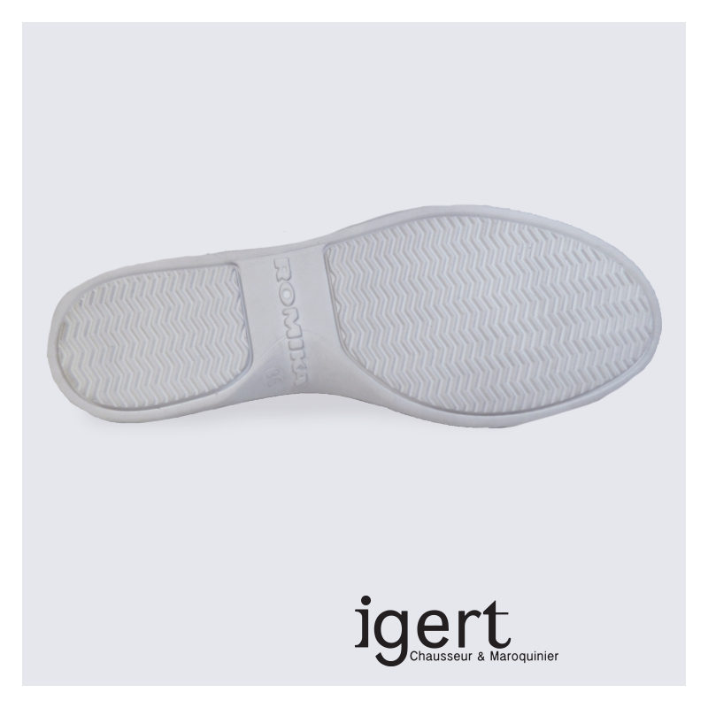 Pantoufles pour femme Romika en feutre bordeaux