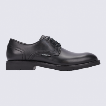 Chaussures derby homme Mephisto en cuir noir confort