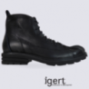 Chaussures hautes à lacets pour Homme Kdopa en cuir noir Chaussures hautes à lacets pour Homme Kdopa en cuir noir