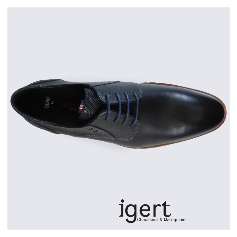 Derby pour homme Lloyd en cuir noir tendance