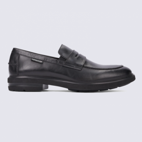 Loafer pour homme Mephisto en cuir lisse noir