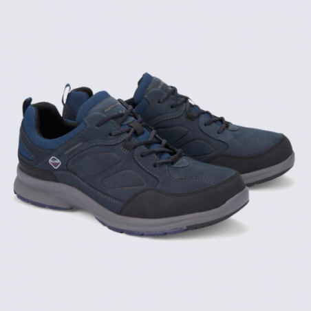 Baskets pour homme Allrounder en cuir bleu