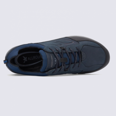 Baskets pour homme Allrounder en cuir bleu