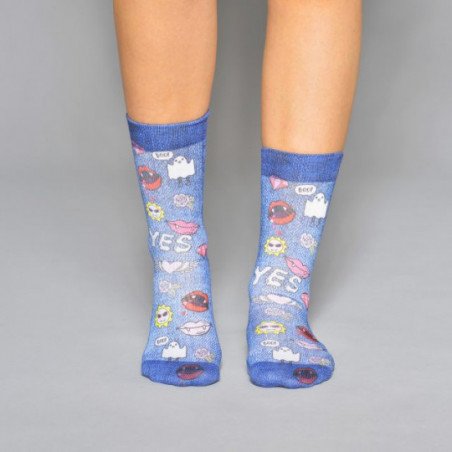 Chaussettes femme Wigglesteps à motif fun jeans