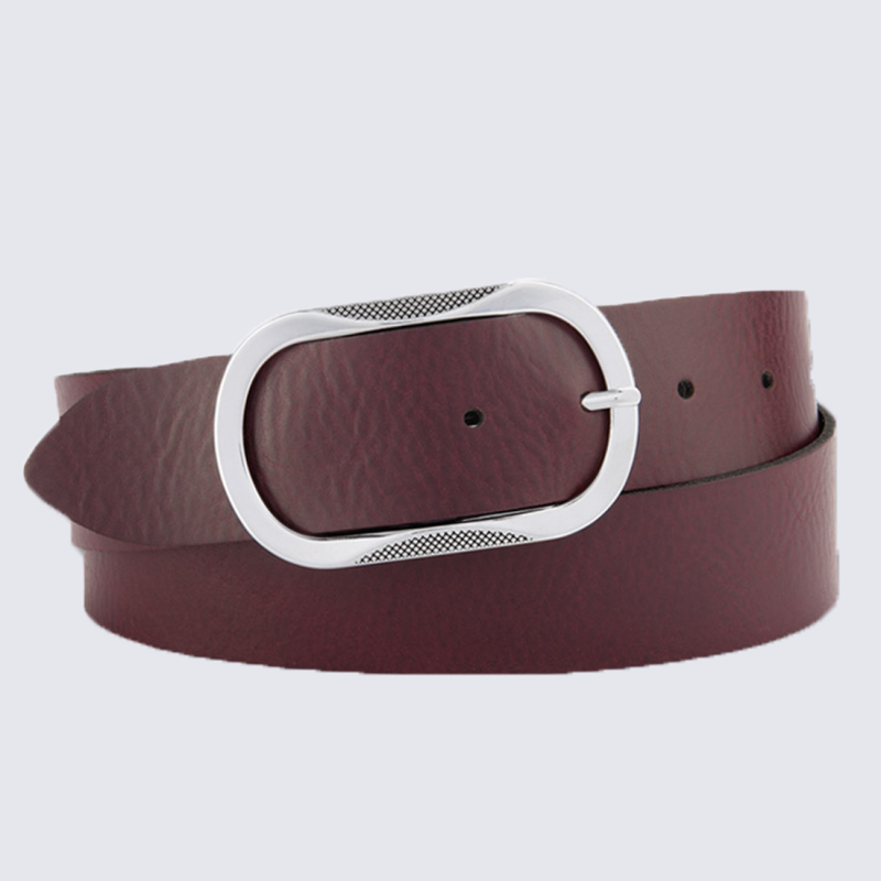 Ceinture cuir bordeaux femme outlet