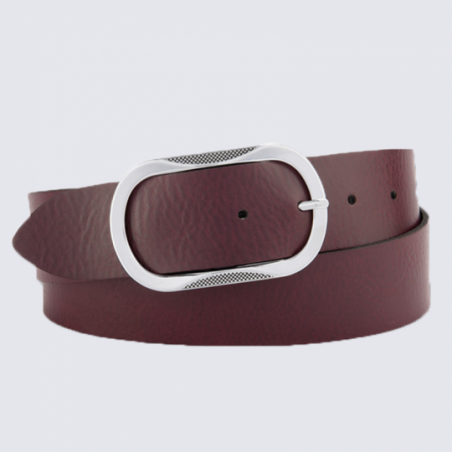 Ceinture pour femme Bernd Götz en cuir bordeaux