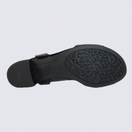 Sandales à talon Ara en cuir vernis noir tendance