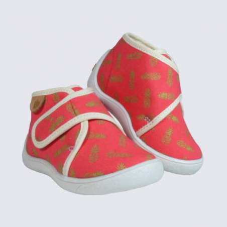 Chaussons pour b b velcro Babybotte motif ananas I Igert