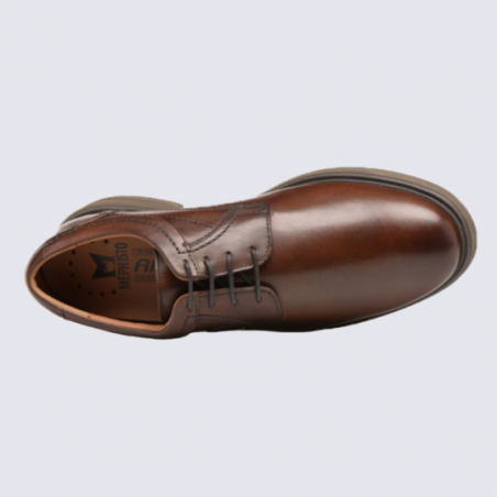 Chaussures Derbies pour hommes Mephisto en cuir marron