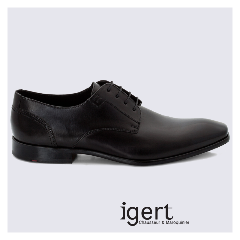 Derby en cuir noir pour homme Lloyd I Igert Chausseur & Maroquinier ...
