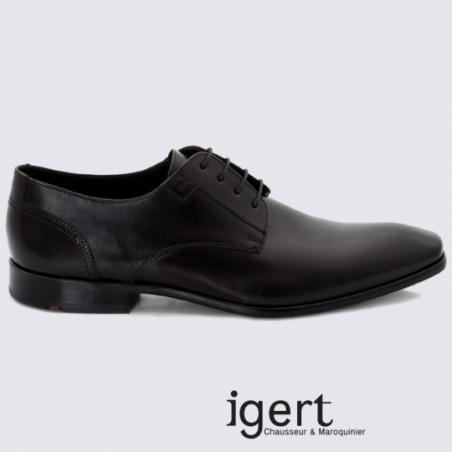 Derby en cuir noir pour homme Lloyd