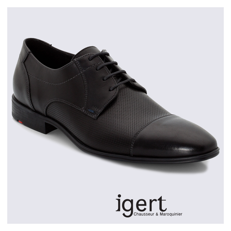 Derby pour homme Lloyd en cuir noir chic