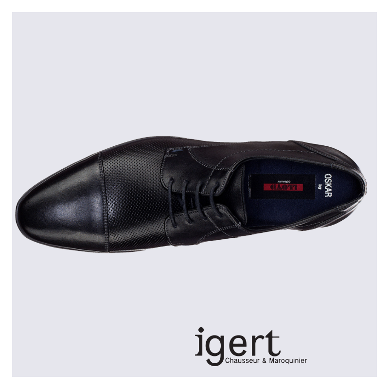 Derby pour homme Lloyd en cuir noir chic