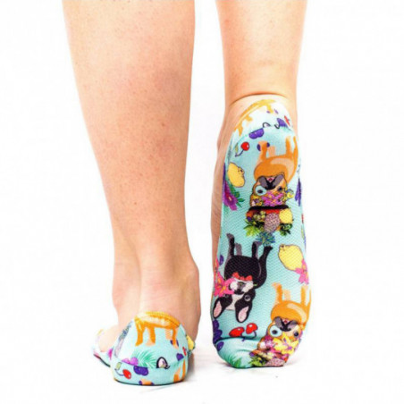 Chaussettes invisibles Wigglesteps à motif chien et fruits