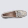 Mocassins en cuir Mephisto en cuir motif serpent gris clair Mocassins en cuir Mephisto en cuir motif serpent gris clair