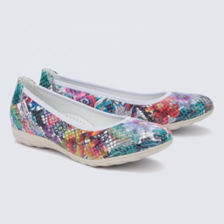 Ballerines Mephisto en cuir multicolore tendance Ballerines Mephisto en cuir multicolore tendance