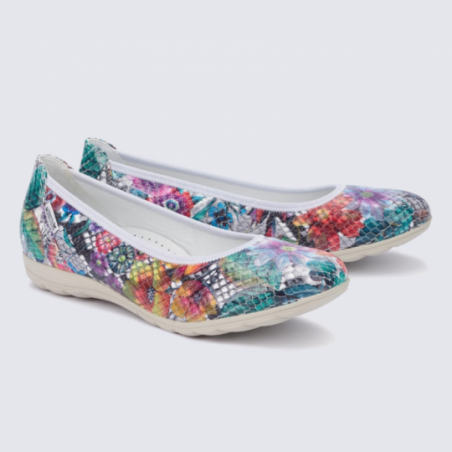 Ballerines Mephisto en cuir multicolore tendance