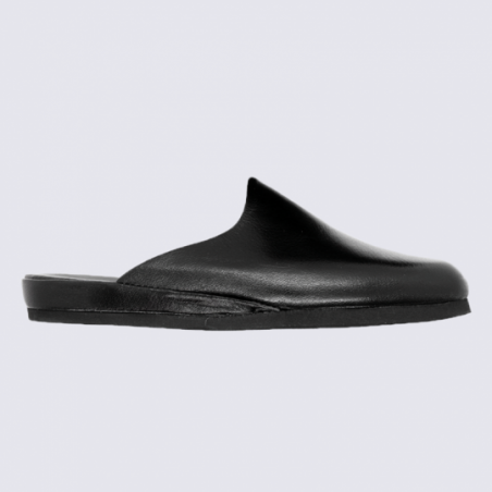 Mules pour homme Erel Mickael en cuir lisse noir