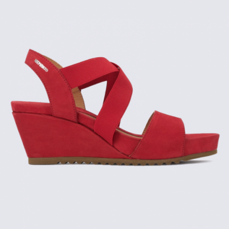 Sandales pour femme Mephisto en cuir rouge Sandales pour femme Mephisto en cuir rouge