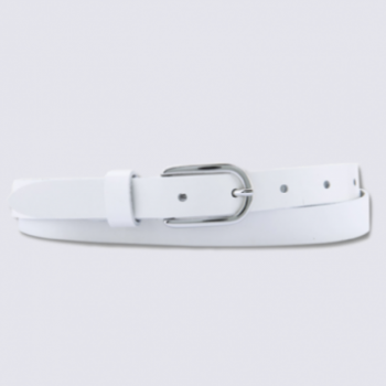 Ceinture fine pour femme Bernd Götz en cuir blanc