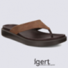 Tongs Ecco, tongs homme en cuir marron Tongs Ecco, tongs homme en cuir marron