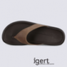Tongs Ecco, tongs homme en cuir marron Tongs Ecco, tongs homme en cuir marron