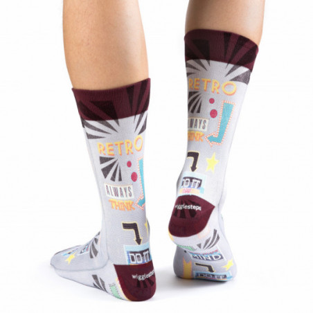 Chaussettes pour homme Wigglesteps à motif retro