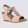 Nu-pied Mephisto en cuir vieux rose Nu-pied Mephisto en cuir vieux rose