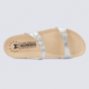 Mules pour femme Mephisto en cuir argent tendance Mules pour femme Mephisto en cuir argent tendance