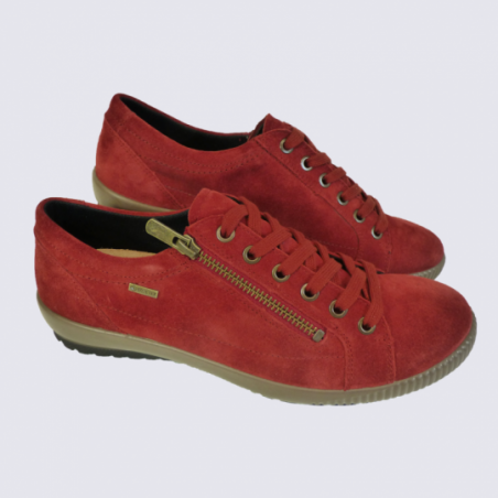 Baskets pour femme Legero en cuir rouge