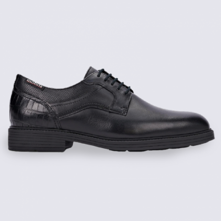 Chaussure Mephisto, derby de ville homme en cuir noir