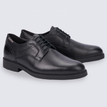 Chaussure Mephisto, derby de ville homme en cuir noir