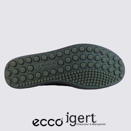 Baskets Ecco, baskets femme en cuir kaki