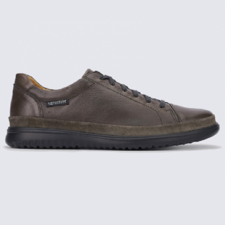 Chaussures Mephisto, chaussures basses confortables homme en cuir graphite