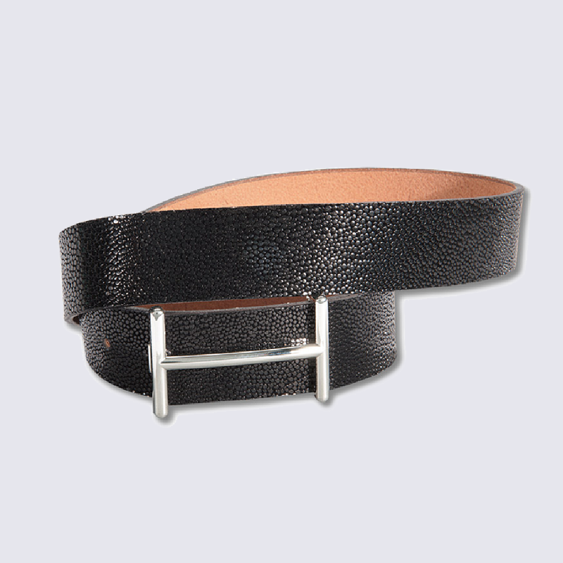 Ceinture pour femme Bernd Gotz en cuir noir Ceinture pour femme Bernd Gotz en cuir noir