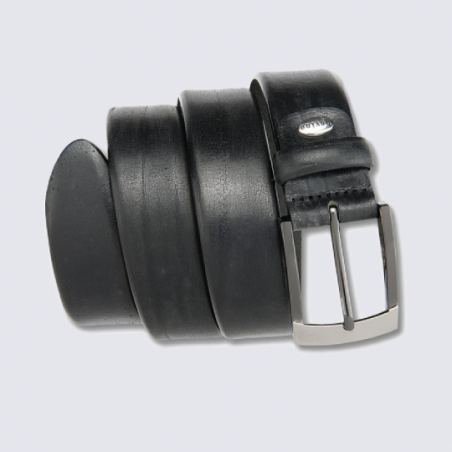 Ceinture en cuir noir Bovino pour homme